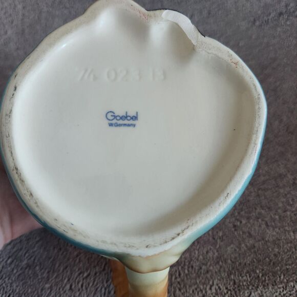 Witch Beer Stein RARE Porcelain LG Mug by Goebel Broom VTG Gretel Nursery Rhyme - Picture 9 of 11